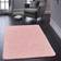 Buddy Washable Plain Rugs Pink 80x120cm