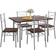 Casaria Compact Modern Bordgruppe 70x110cm 5stk