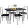 Casaria Compact Modern Bordgruppe 70x110cm 5stk
