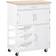 Homcom Rolling Island Storage Trolley Table 37x67cm