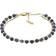 Fossil Ladies' Gold Tone Double Chain Blue Stone Set Bracelet