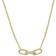 Fossil JF04523710 Gold Tone Cubic Zirconia Necklace J49334