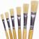 Major Brushes Major Brushes Short Handle Flat Hog Brushes Pack of 6