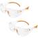 Kimberly-Clark Kleenguard maverick safety glasses, clear/orange, polycarbonate frame kcc49301