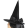 Smiffys Deluxe Witch Hat Black with Bow