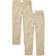 The Children's Place Girl's Uniform Stretch Bootcut Chino Pants 2-pack - Sandy (3019925-142)