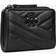 Tory Burch Kira Chevron Powder Coated Bi Fold Wallet - Black