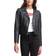 Levi's women's black faux-leather moto jacket