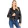 Levi's women's black faux-leather moto jacket