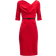 Black Halo Classic 3/4 Sleeve Jackie O Sheath Dress - Red