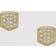 Fossil Women Heritage Crest Gold-Tone Stainless Steel Stud Earrings