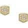 Fossil Women Heritage Crest Gold-Tone Stainless Steel Stud Earrings