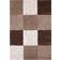 THE RUGS Myshaggy Brown, White 120x120cm