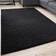 THE RUGS Myshaggy Collection Solid Black 60x110cm