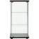 vidaXL Tempered Glass Cabinet 16.7x33.9"