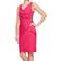 Alex Evenings Short Side Ruched Compression Dress - Fuchsia