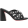 Christian Louboutin Black Spika Club Heeled Sandals