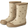 Wheat Muddy Rubber Boots Print - Gravel Bumblebee