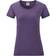 Fruit of the Loom LadiesWomens Lady-Fit Short Sleeve T-Shirt BC1354 Purple