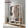 Vasagle RGR112W09 Oak/Cream White Bøjler 100x160cm