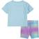 Nike Kid's Printed Dri-Fit Bike Short Set - Rush Fuchsia