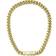 HUGO BOSS Integrated Logo Curb Chain Necklace - Gold