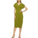 Alexia Admor Naomi V Neck Dress - Sage