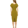Alexia Admor Naomi V Neck Dress - Chartreuse