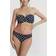 Panache Anya Riva Spot Twist Bandeau Bikini Top, Navy/Vanilla