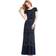 Adrianna Papell Blouson Beaded Evening Maxi Dress