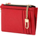 Marc Jacobs The Leather Top Zip Wristlet Wallet - True Red