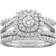 Pompeii3 Cushion Halo Ring - White Gold/Diamonds