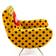 Seletti Toiletpaper Yellow Lænestol 86cm