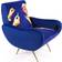 Seletti Lipsticks Blue Armchair 86cm