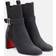 Christian Louboutin CL-Buckle Red Sole Leather Booties BLACK 11B