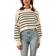 Free People Stripe Easy Crop Pullover