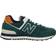 New Balance 574 M - Aqua Green/Orange