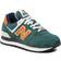 New Balance 574 M - Aqua Green/Orange