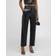 Alice + Olivia Ming Vegan Leather Ankle Pants BLACK