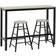 SECONIQUE Athens Bar Stool 90cm 3pcs