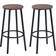 Homcom Industrial Tall Bar Stool 65cm 2pcs