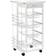 Homcom Rolling Kitchen Cart Trolley Table 37x47cm