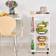 Homcom Rolling Kitchen Cart Trolley Table 37x47cm