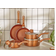 VonShef Copper Effect Cookware Set with lid 5 Parts