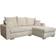 Poco Funktionsecke Beige Sofa 224cm 3-Sitzer