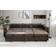 Poco Functional Corner Rise L Dark Brown Sofa 201cm 3-Sitzer