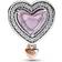 Pandora Two-Tone Openwork Mom & Heart Charm - Silver/Rose Gold/Pink/Transparent