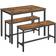 Vasagle Industrial Design Dining Set 177.8x279.4cm 3pcs