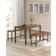 Vasagle Industrial Design Dining Set 177.8x279.4cm 3pcs