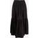 Ganni Cotton Poplin Maxi Flounce Skirt - Black